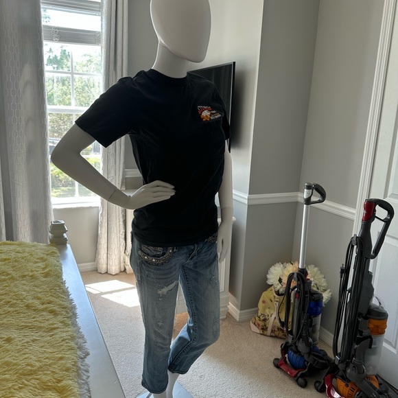 BLACK STURGIS 50th. ANNIVERSARY T SHIRT 1990- SIZE SMALL 34-36 - Picture 5 of 6